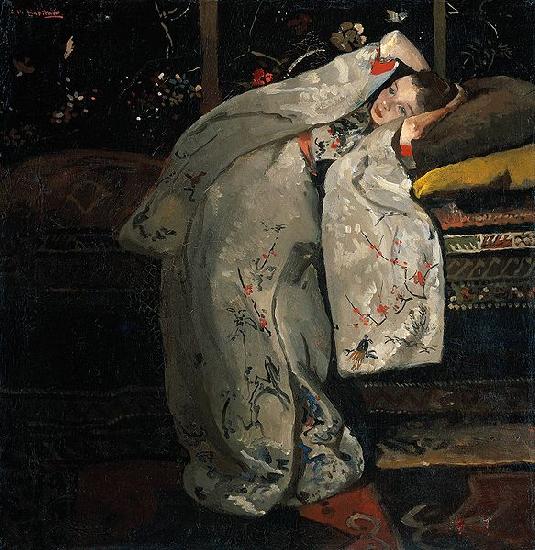 George Hendrik Breitner Girl in a White Kimono France oil painting art